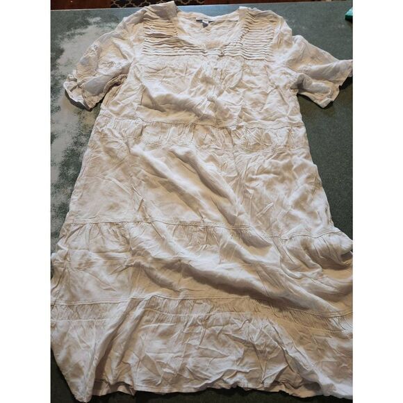 James Perse Chiffon Sundress in calcite sz 4 (Large) - Picture 2 of 5